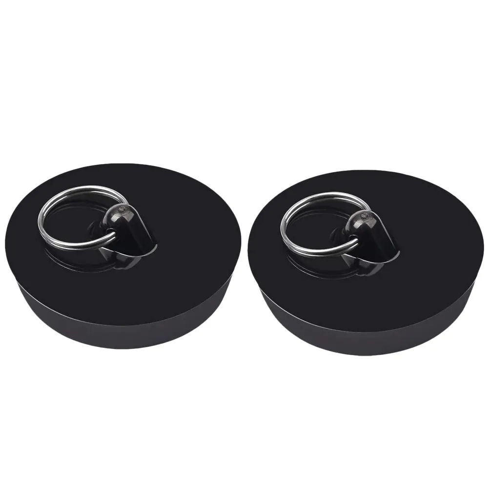 

2Pcs Drain Stopper with Handle Ring Easy Remove Sink Hair Stopper Suitable for Most Sinks Tub Bath Shower Kitchen Accessories