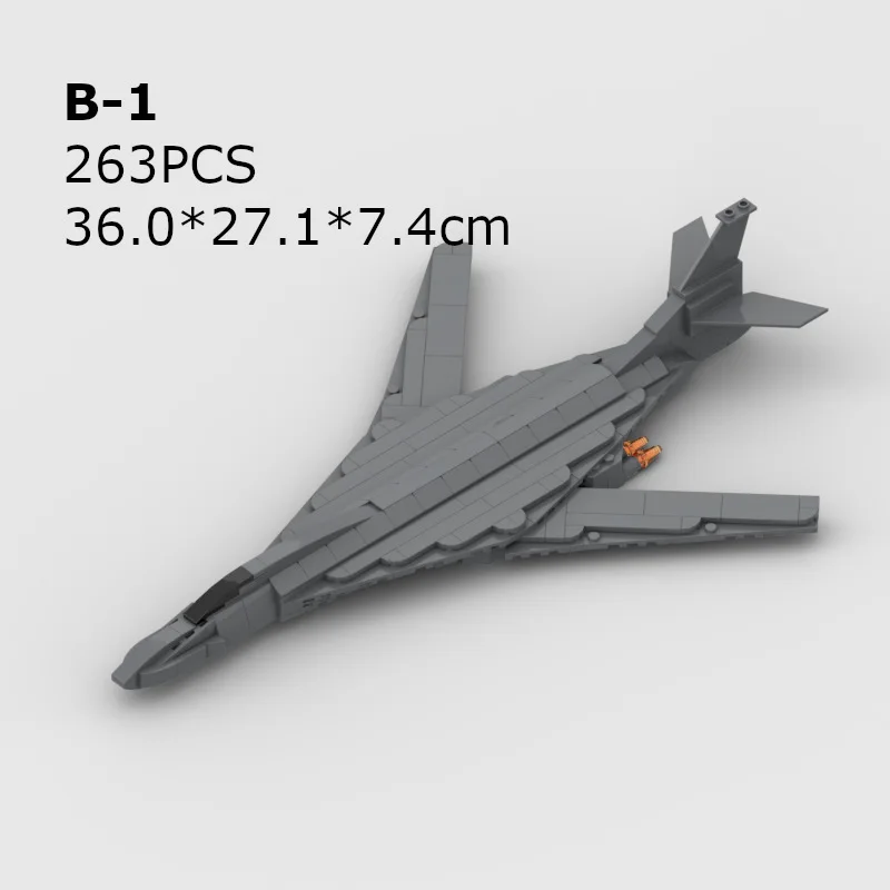 

Большие строительные блоки MOC B-1 Lancer Bomber, домашняя сборная модель самолета, детская военная игрушка для хобби, деталь для дисплея