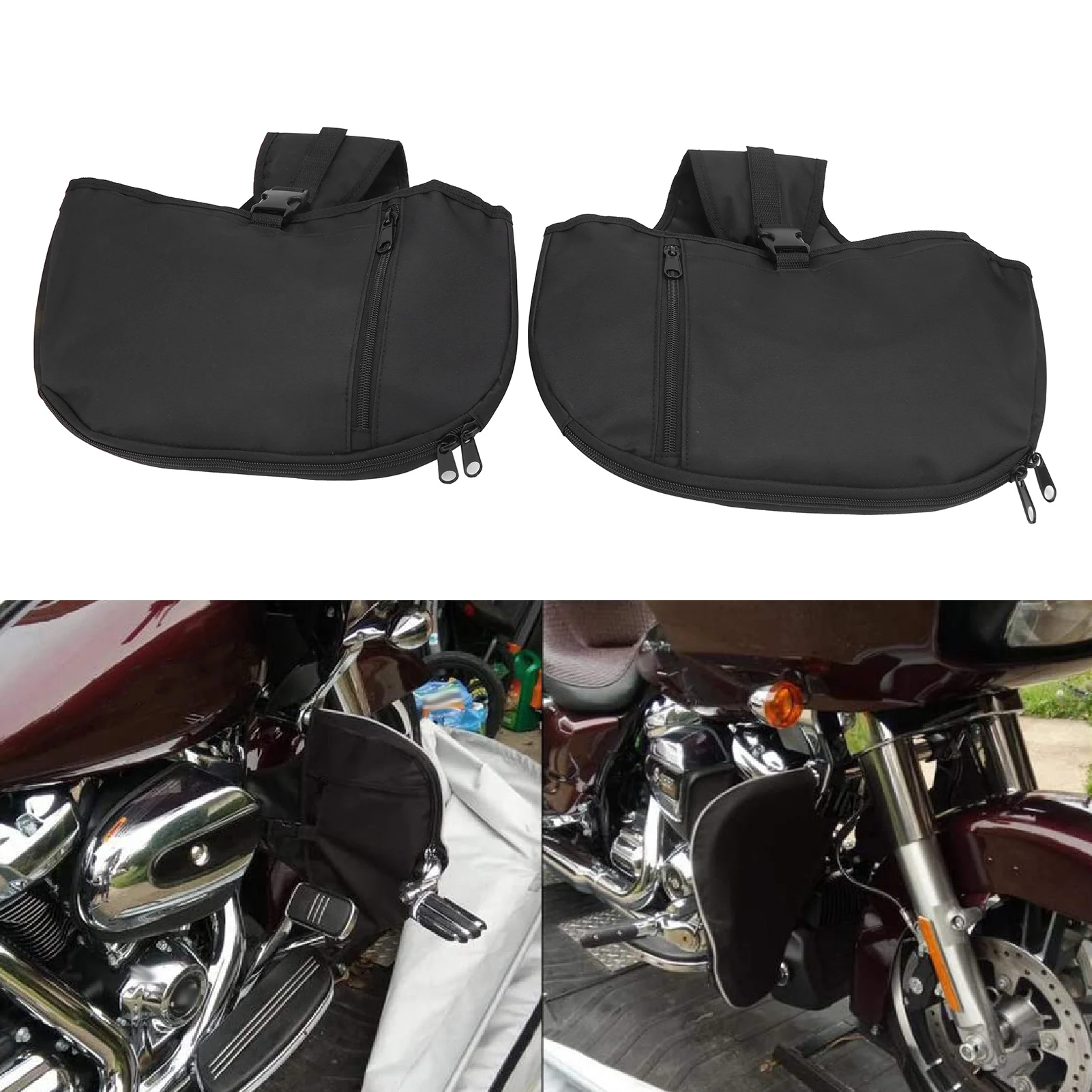 

Защитная крышка двигателя мотоцикла, грелка для ног, водонепроницаемая замена для Touring Trike 1980-2020