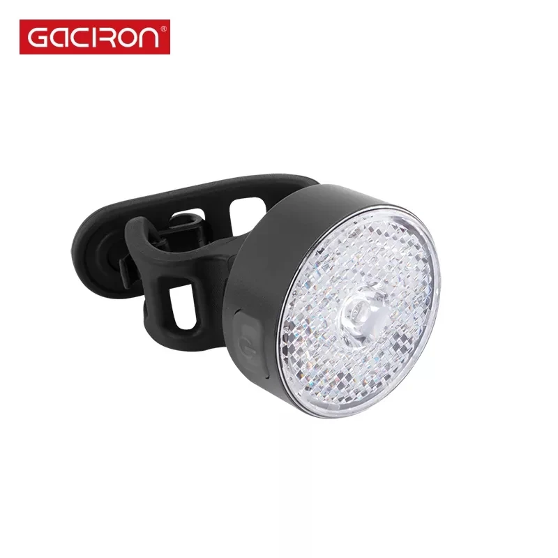 GACIRON Bike Warning Front Light 20 Lumens USB Charge Smart LED Lamp Spot light 90° Waterproof Bicycle light Cycling Accessories