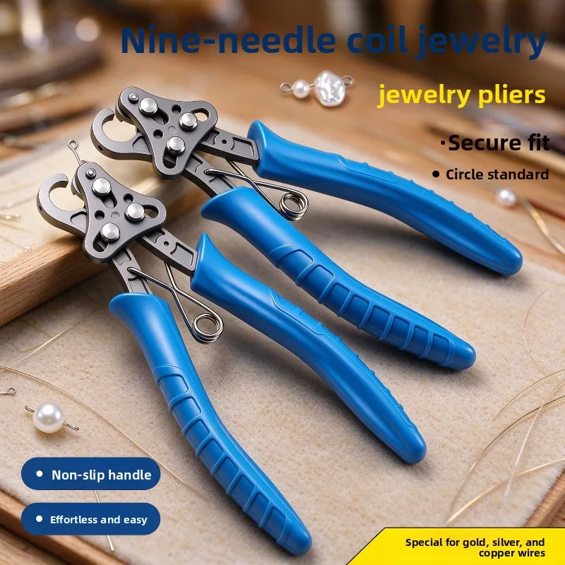 9‑Coil Jewelry Pliers High Quality Hand General Precision Non‑Slip Coated Comfort Grip Jewellery Making