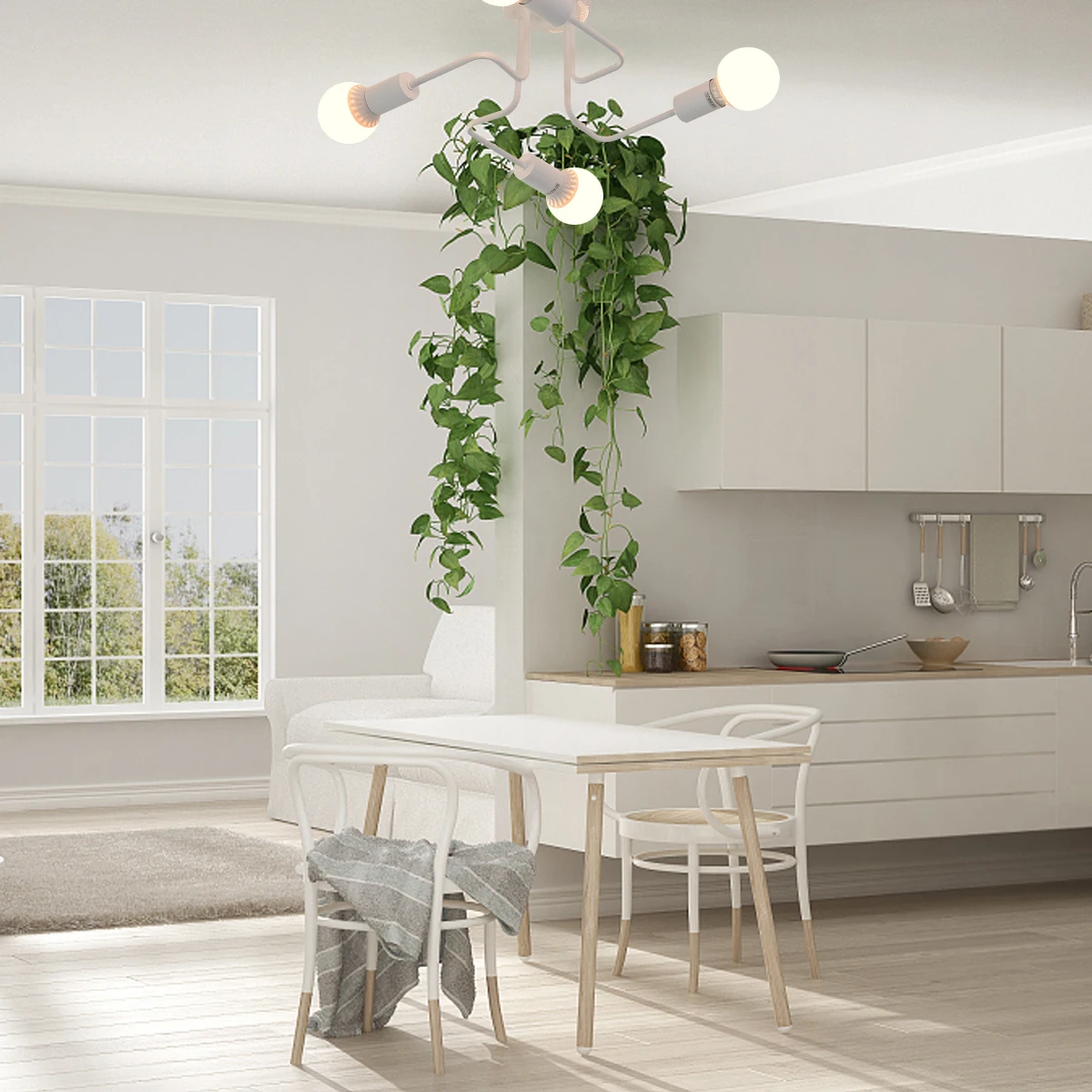 

1 pc Modern Ceiling Light Nordic Simple Bedroom Lamp Led Decorative Lighting For Kitchen Dining Room Hotel Home