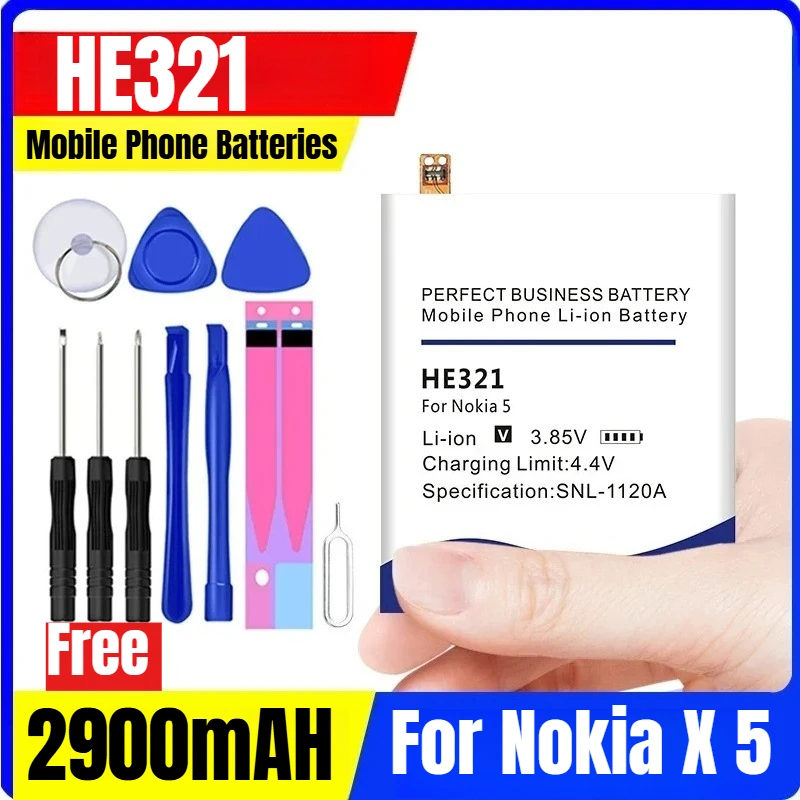 

HE321 2900mAH Mobile Phone Batteries for Nokia X 5 + Free Kit