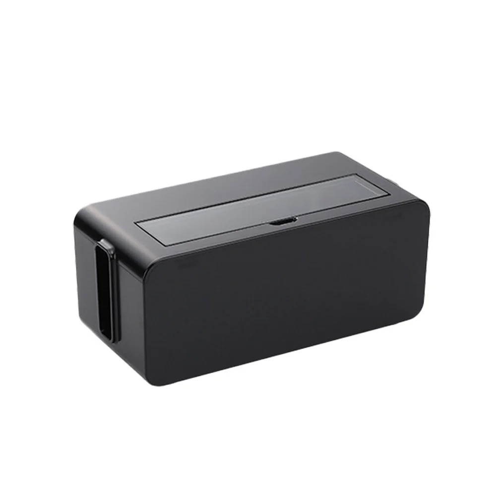 Scatola per ciabatta Contenitore per nascondere cavi in plastica nera per la gestione dei cavi per la custodia per cavi per la casa e l'ufficio