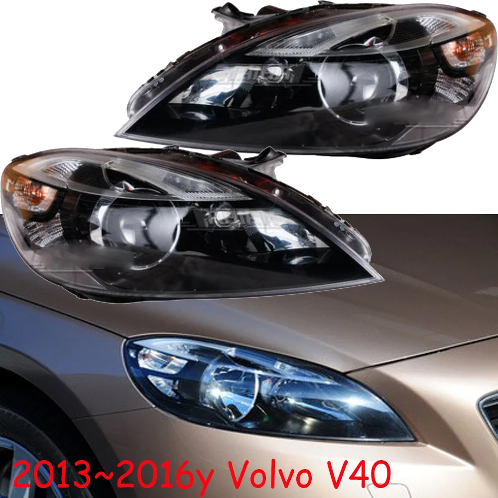 1pcs car bumper headlamp For Volvo V40 headlight 2013~2016y car accessories head lamp for  Volvo V40 fog lamp