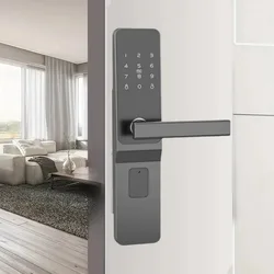 APP Smart Door Lock Anti Theft Electronic Lock Hotel IC Card Remote Control Apartment Password Opening with Key and Lock Body