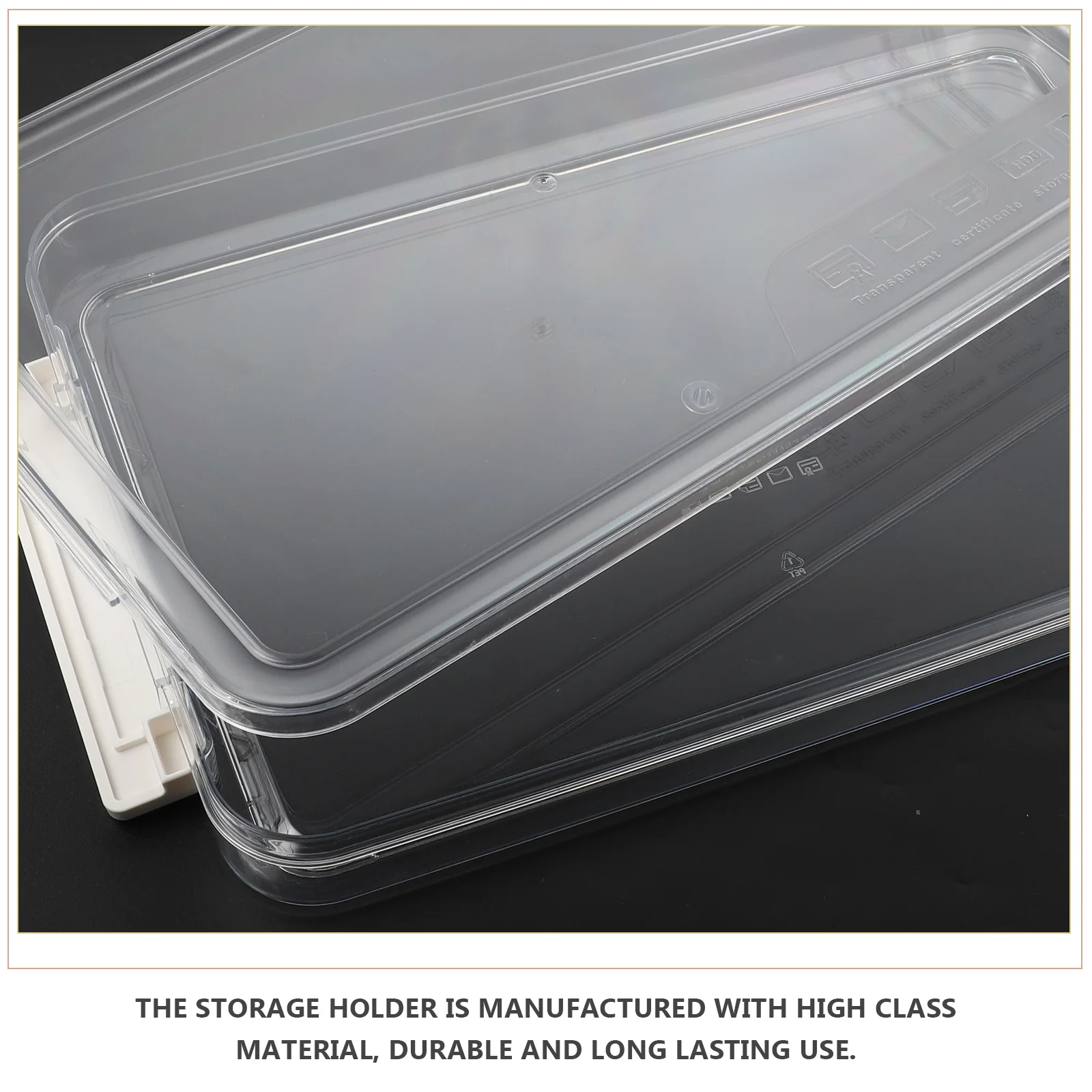 

File Box Organizers Desk Document Stationery Tidy Office Paper Supply with Cover