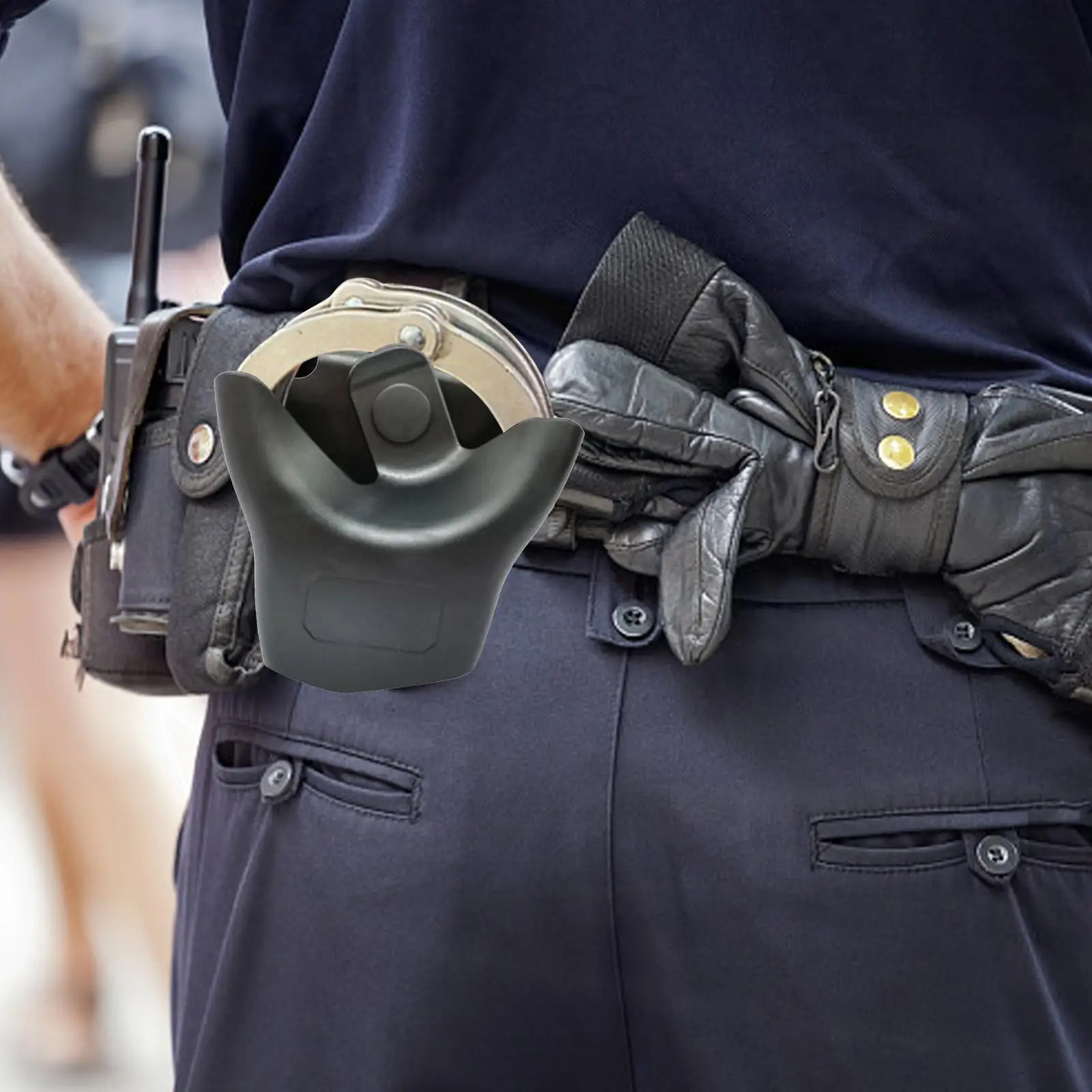 

Practical Handcuff Case Fit Hinged Easy to Carry Protector Removable Durable