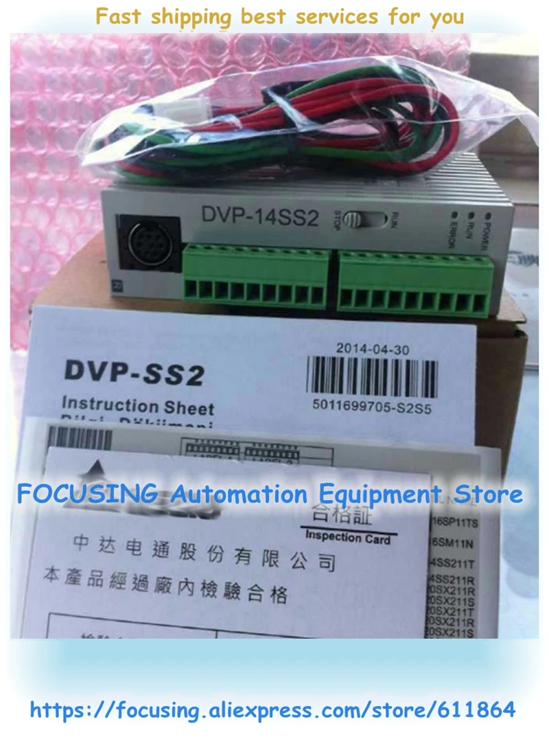 Delta Plc Original da Série Ss2 Programável Novo Dvp14ss211r Dvp12ss211s Dvp14ss211t Dvp12sa211r Dvp12se11r Dvp12se11t