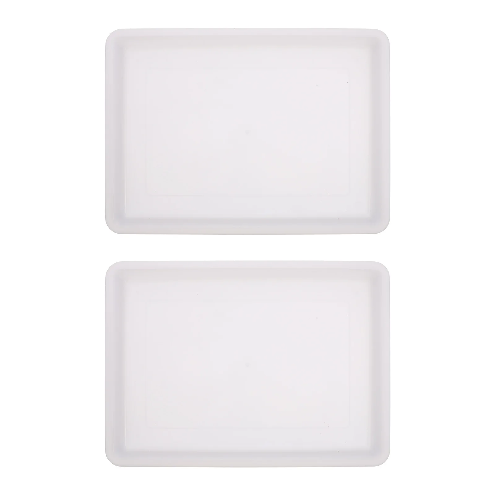 

2Pcs High Quality Plastic Trays for Paints Non Scratch Corners Kids Painting Tools Color Mixing Tray Plastic Pigment Trays