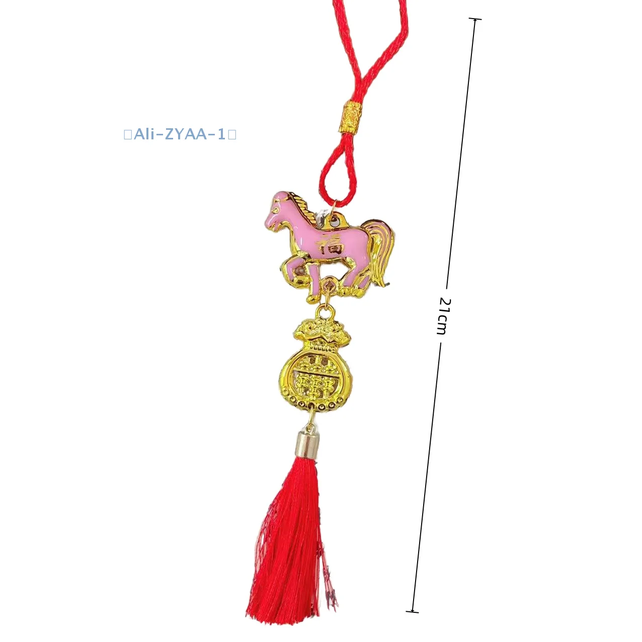 【ZYAA-1】1 قطعة 2026 سنة الحصان الجدار الشنق زخرفة السنة الجديدة محظوظ قلادة اكسسوارات الديكور هدايا مهرجان الربيع