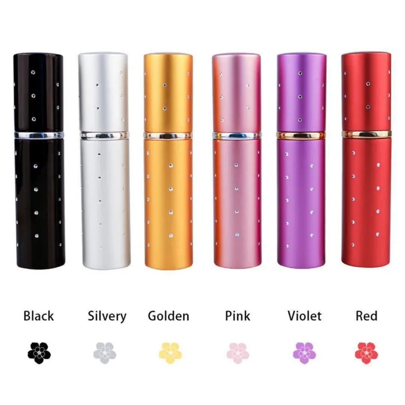 

1PC 10ml Portable Mini Perfume Glass Bottle Travel Aluminum Spray Atomizer Empty Metal Parfume Atomiser Sprayer