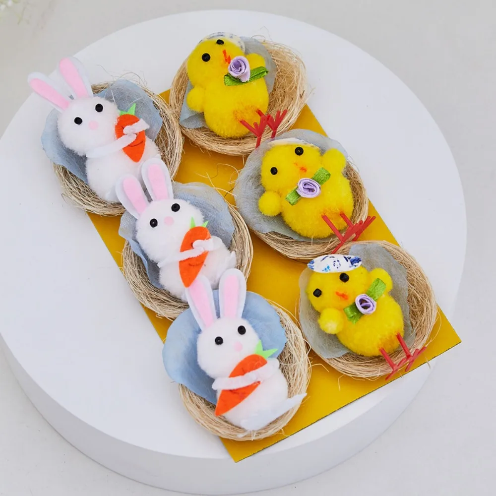 Rabbit Easters Decors Chicks Party Supplies Chicks Rabbit Tabletop Ornament Gift Table Decorations Easters Party Supplies