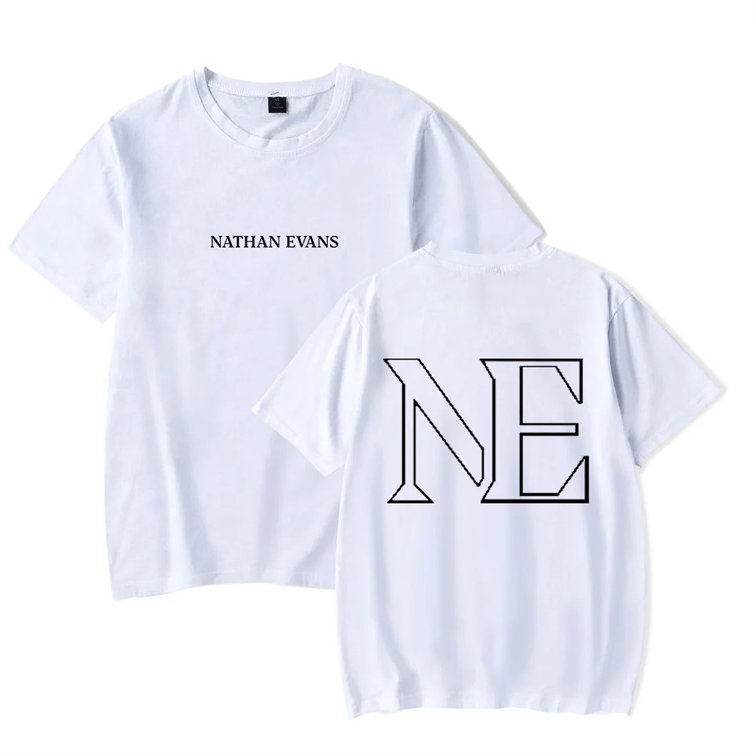 ناثان إيفانز تي شيرت فريد قصير الأكمام Harajuku بلايز عادية تي شيرت الهيب هوب طاقم الرقبة التي شيرت للجنسين Crewneck الشارع الشهير البلوفرات