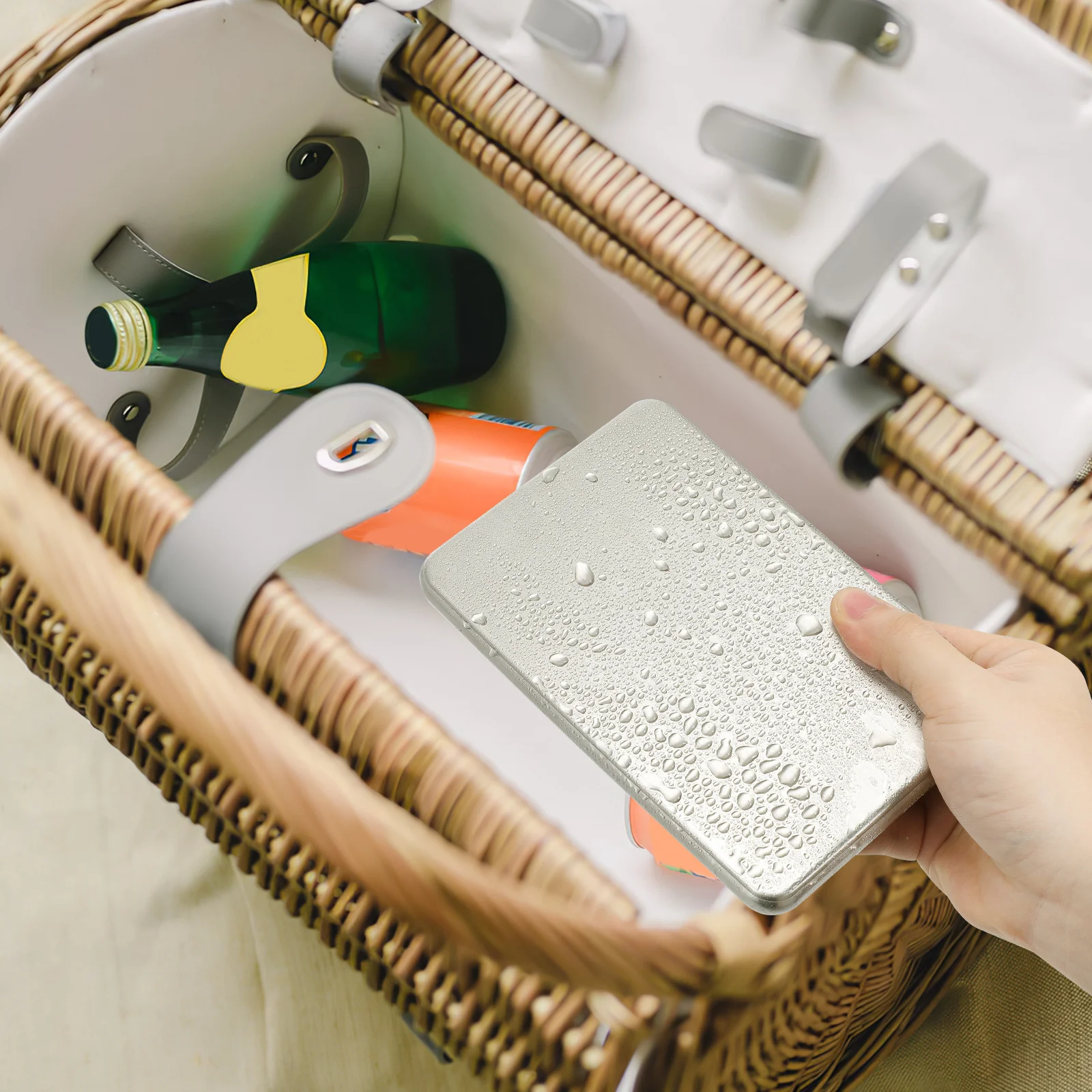 

Stainless Steel Ice Pack: Leak-Proof Container For Coolers Lunch Boxes Outdoor Travel And Picnics - Reusable Ice Pack For Keepin