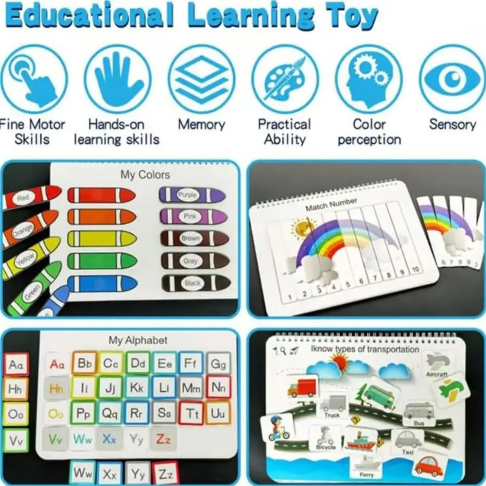 for Toddlers My Preschool Busy Book Creative Gift Education Workbook Toddler Busy Book Learning Activities Preschool Busy Book