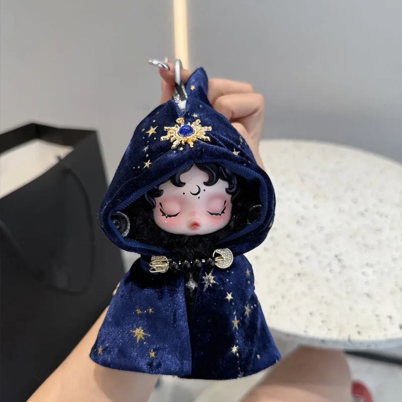 No Doll  Suitable For SP Sleepless Theater Series Wednesday Vinyl Doll Baby Clothes Mystery Cape Set Pure Hand-made