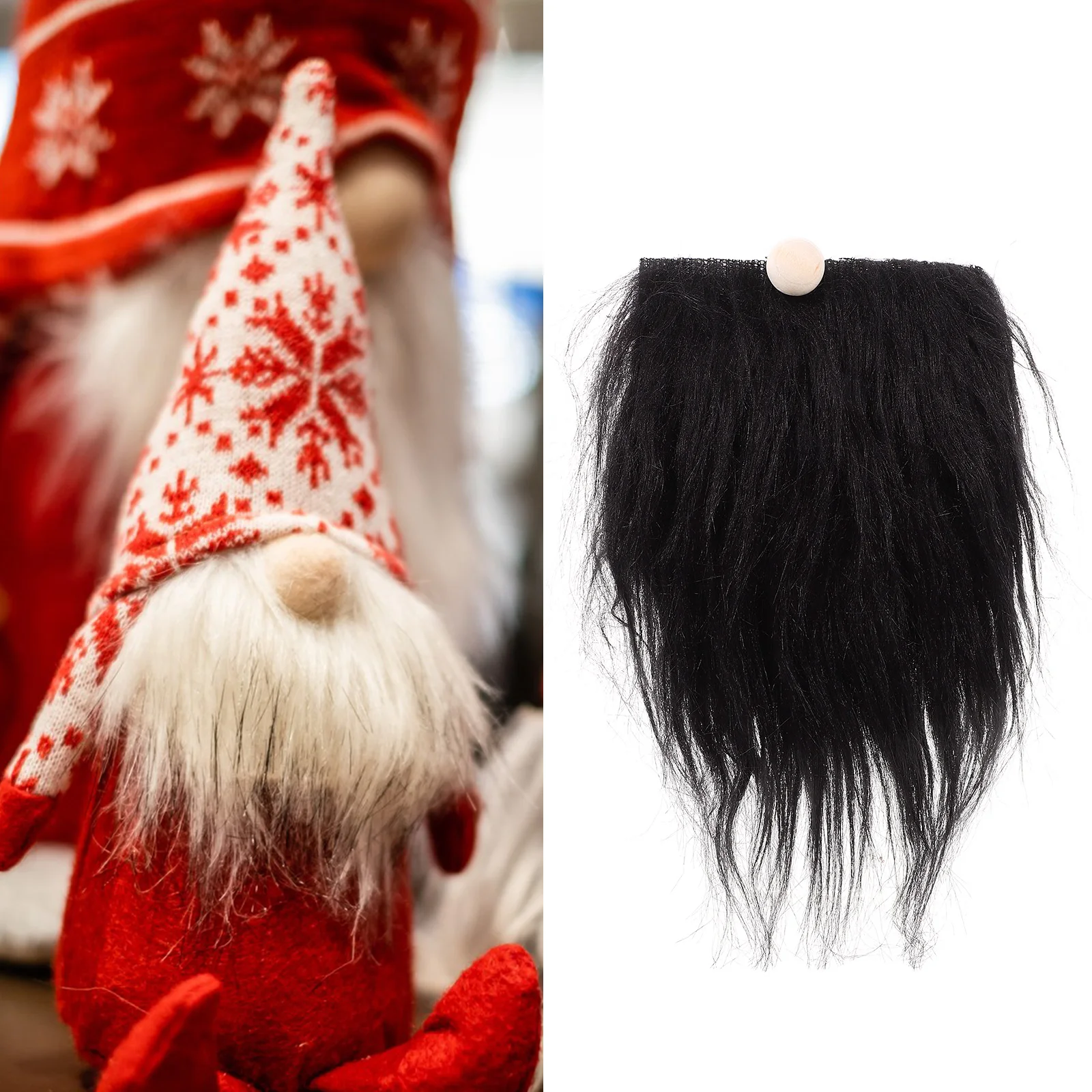 12 conjuntos de fantasia realista de barba, suprimentos artesanais, kit de decorações pretas falsas para festa, homem