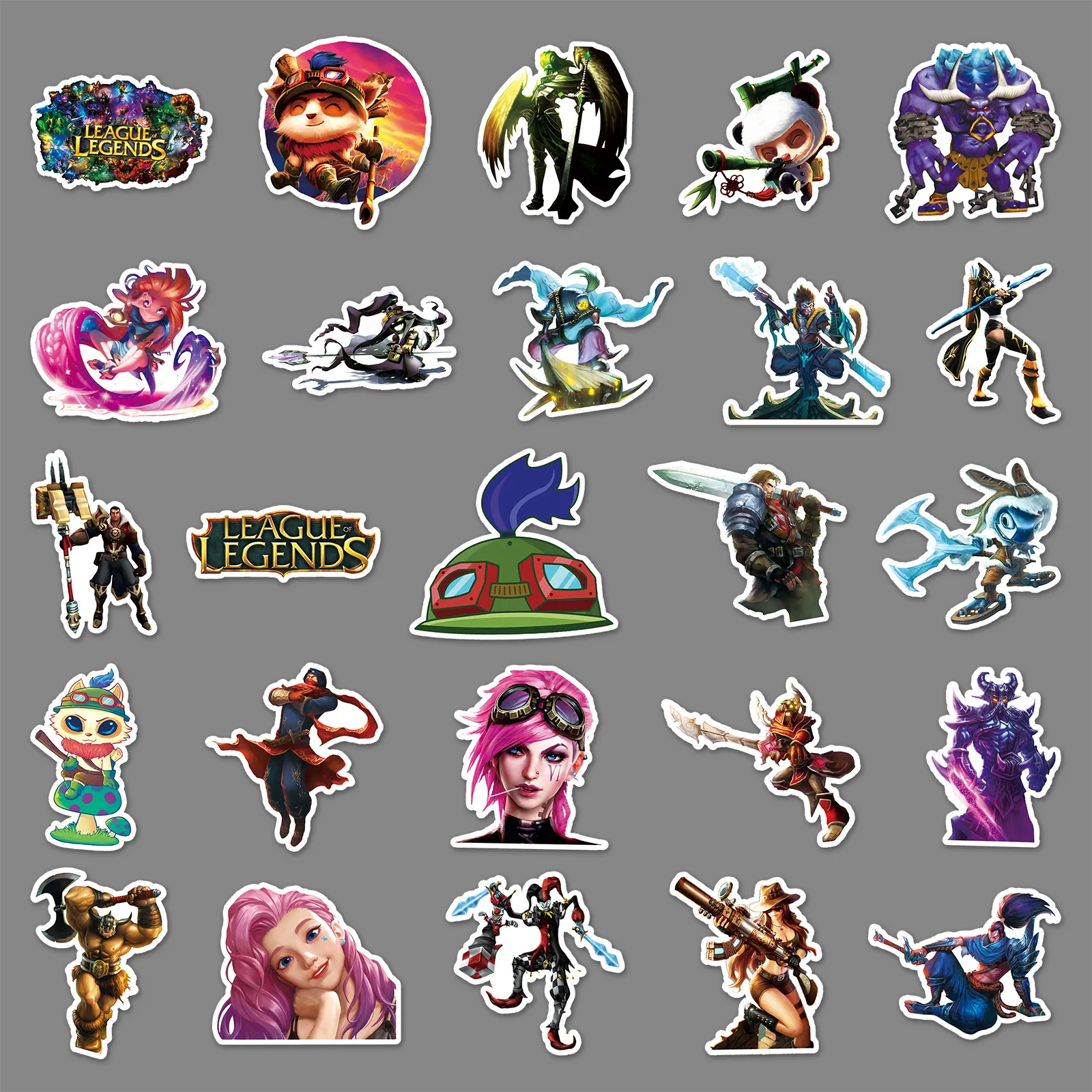 50Pcs League of Legends Series Graffiti Stickers Suitable for Laptop Helmets Desktop Decoration DIY Stickers Toys Wholesale