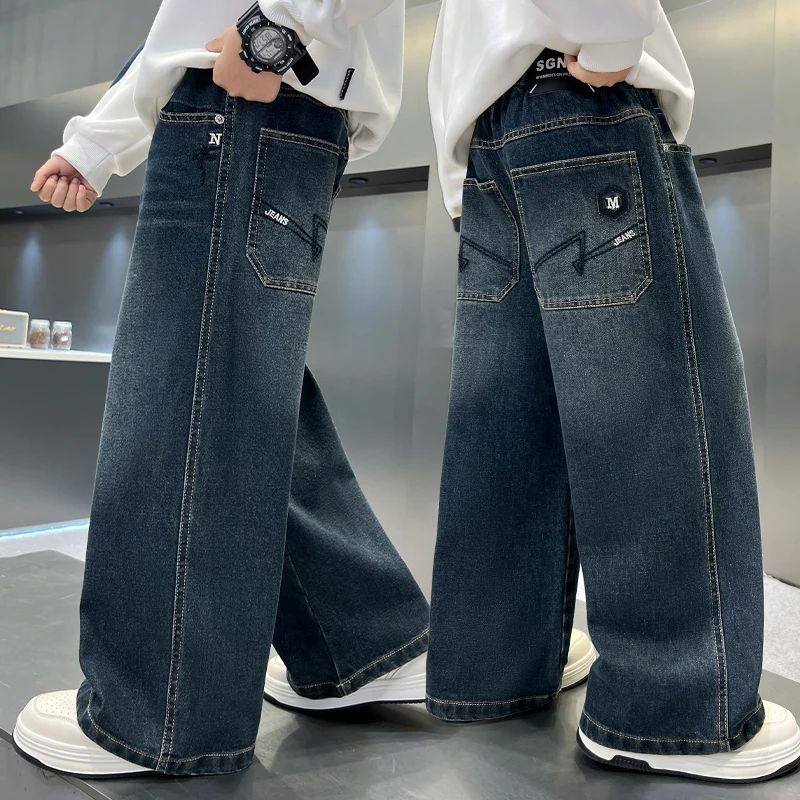 

Boys' pants in spring and autumn, middle-aged and middle-aged, boys' jeans, handsome and versatile, boys' pants, casual