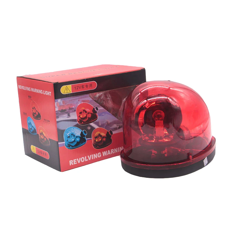 Car Alarm Traffica Safety Indication Lamp 12V Car Rotating Warning Ceiling Flashing Beacon Light Cigarette Lighter Power On LED