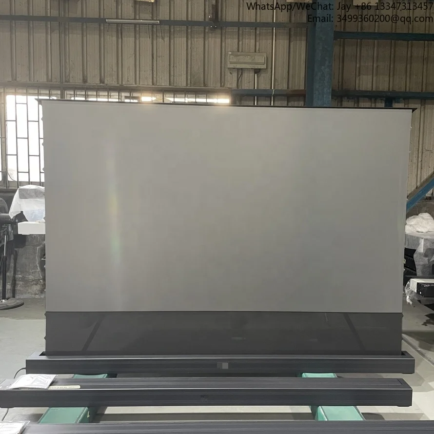 

110-дюймовый проекционный экран UST ALR, моторизованный напольный экран CBSP Pet Crystal ALR для проектора с коротким ходом