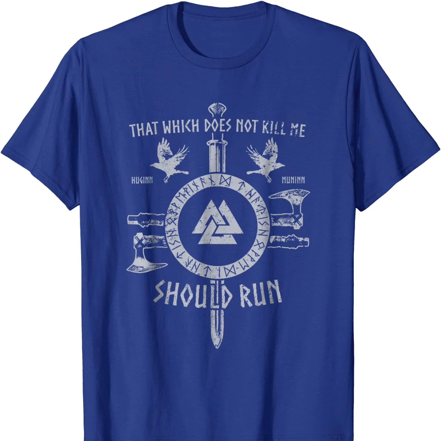 Nordic Warrior Proverb Valknut Rune T-Shirt 100% Cotton O-Neck Short Sleeve Summer Casual Mens T-shirt Size S-3XL