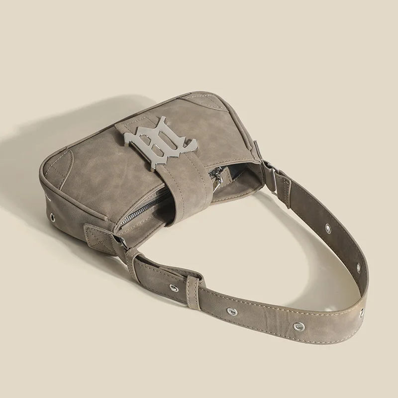 Women Shoulder Bags Frosted Leather Underarm Totes Designer Handbags Zip Magnetic Buckle Hobo Bag Commuter Storage Messenger Bag