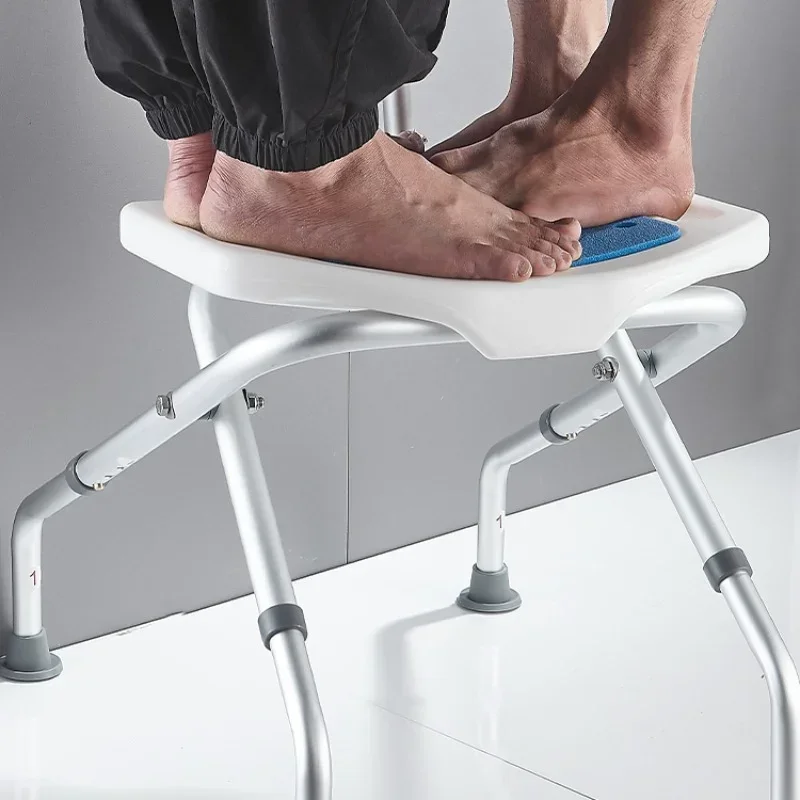 كبار السن خاص الحمام البراز 3 والعتاد تعديل مقعد حمام مادة سبائك الألومنيوم دش كرسي مستقر تحمل كرسي حمام