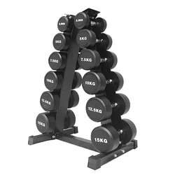 Commercial Wholesale Fitness Training Steel Gym Dumbbell Set With Rack