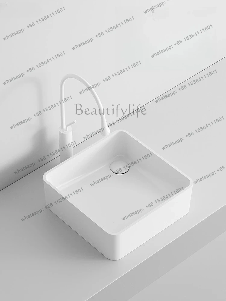 Square Countertop Basin Ceramic Round Washbasin