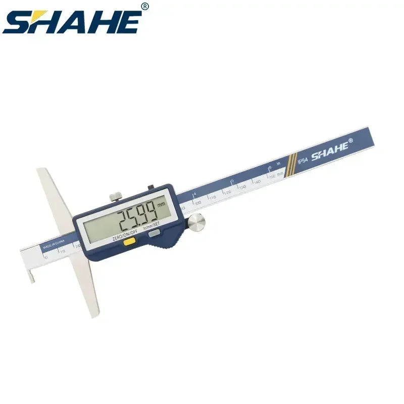 SHAHE Wireless Single Hook Digital Depth Caliper Gauge 150/200/300mm Hardened Stainless Steel