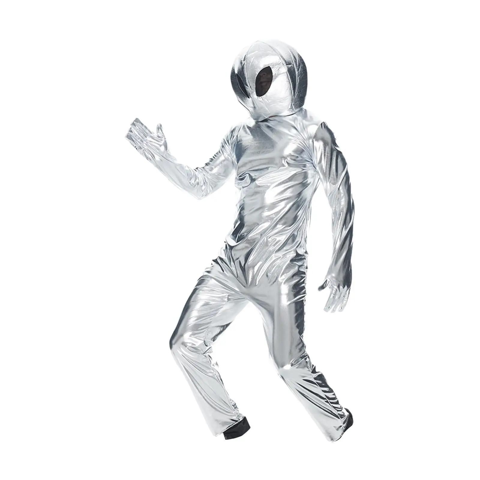 Cosplay Costume Fancy Dress Alien Jumpsuit Halloween Adults Costume Accessories Men Women Dressing Up Role Play Portable