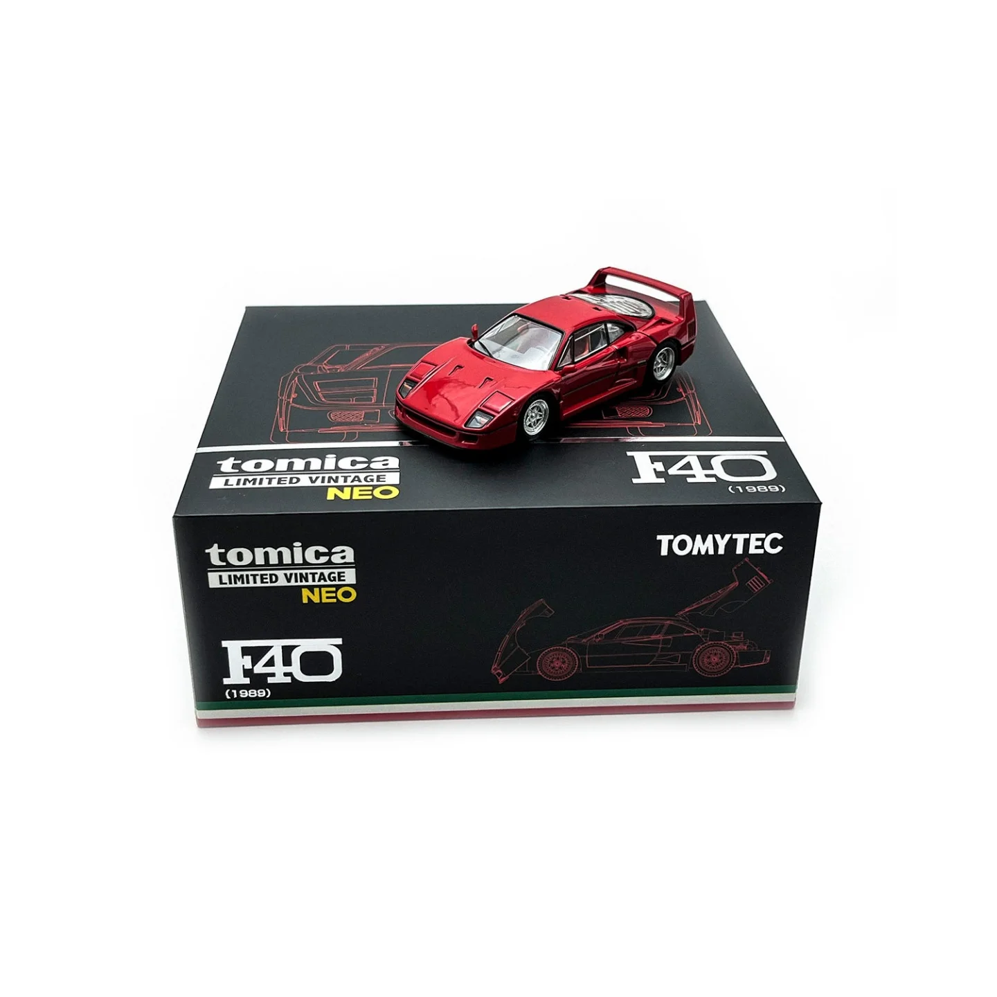 

TOMYTEC 1:64 TLV F40 89-year red alloy car model for collection