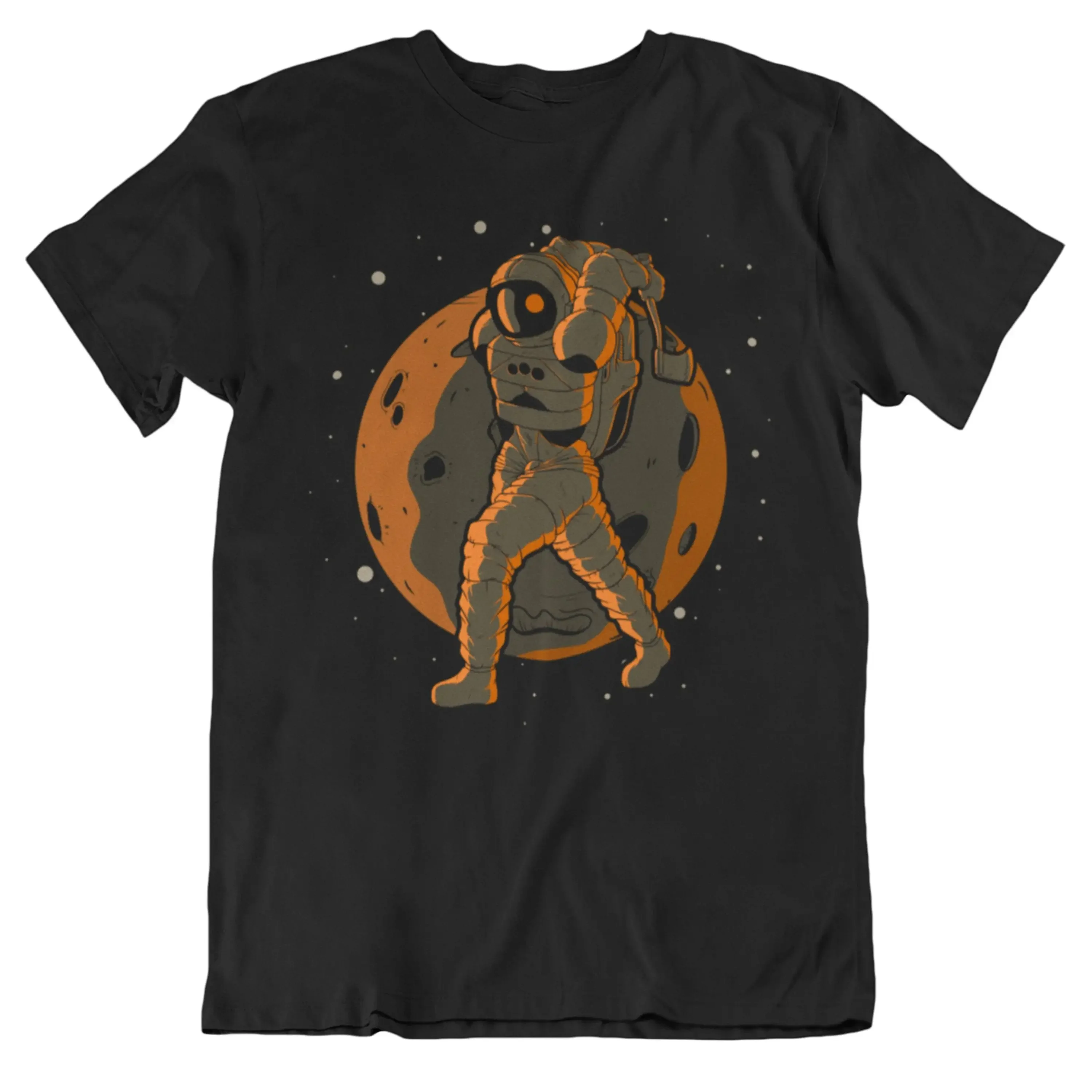 Men'S Axe Throwing T Shirt Astronaut Outer Space Spaceman