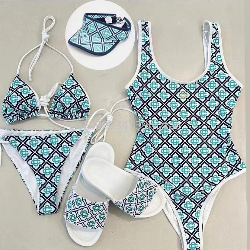 

Luxury Brand Women's Scarf Swimsuit Designer Brand Lady Scarf Bikini Sets
