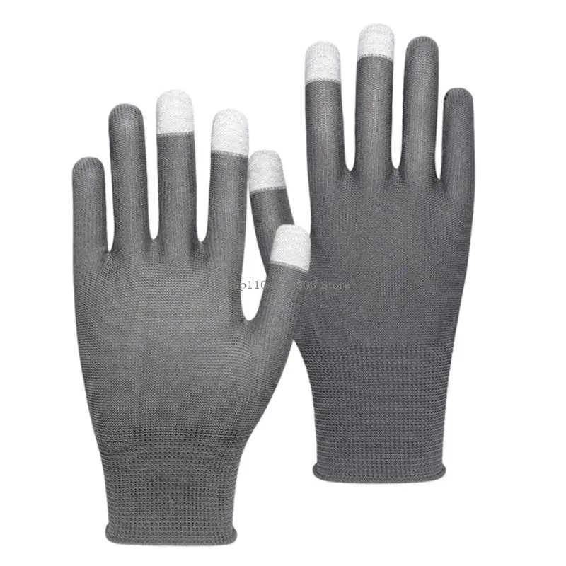 Breathable Conductive Fiber Touch Display Gloves For Rhythm Game Outdoor Ready Nylon Fabric Fit All Ergonomic Design 2x