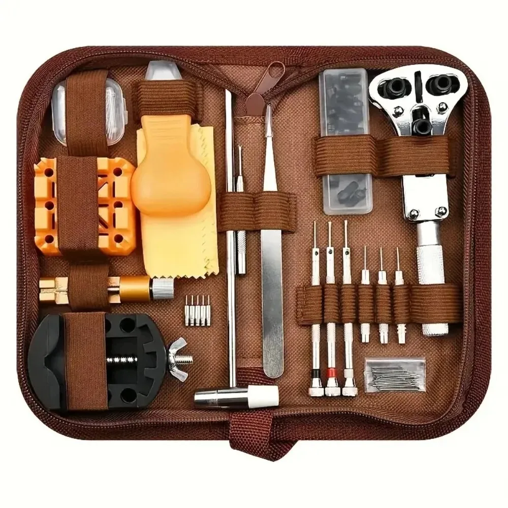 168pcs Watch Repair Kit - Case Disassembler Opening Rod Kit, Suitable For Watch Repair Enthusiasts