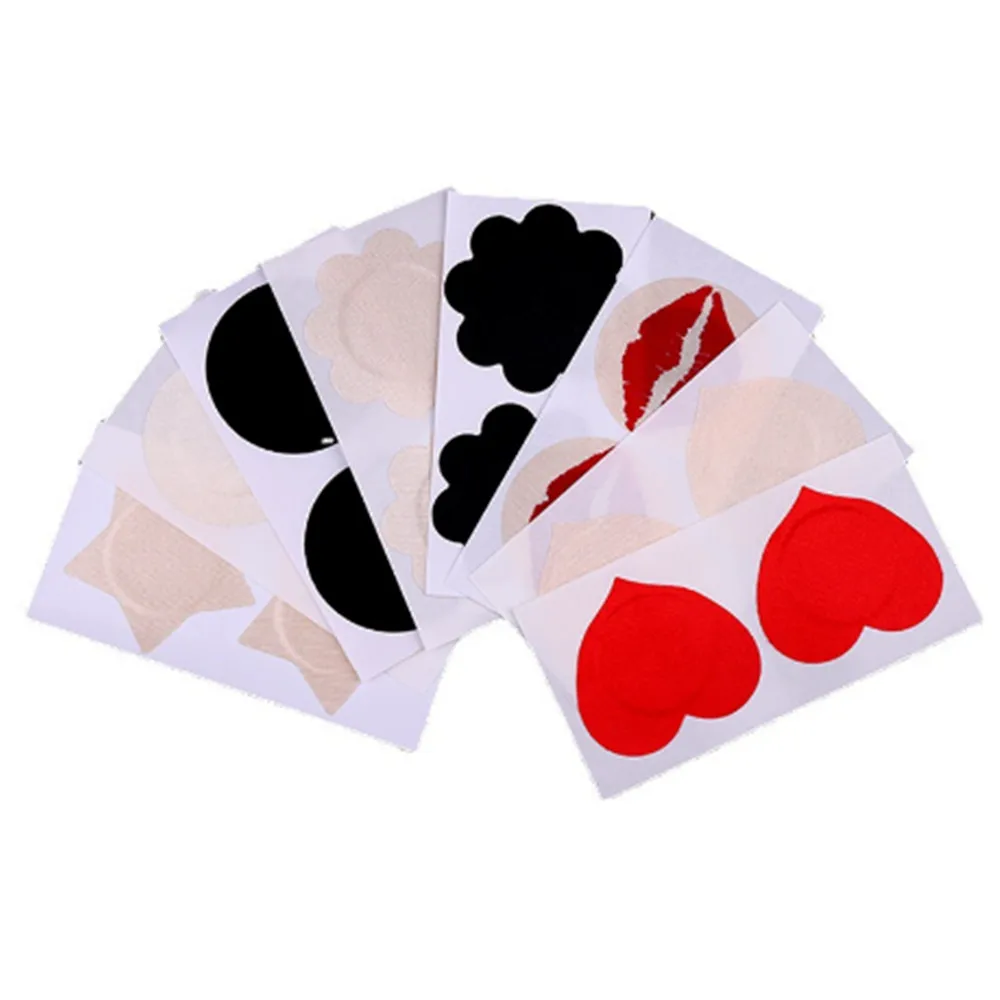 5 Pairs(10PCS) Sexy Pasties Stickers Women Breast Bra Nipple Cover Self Adhesive Bra Nipple Cover Anti convex point A022