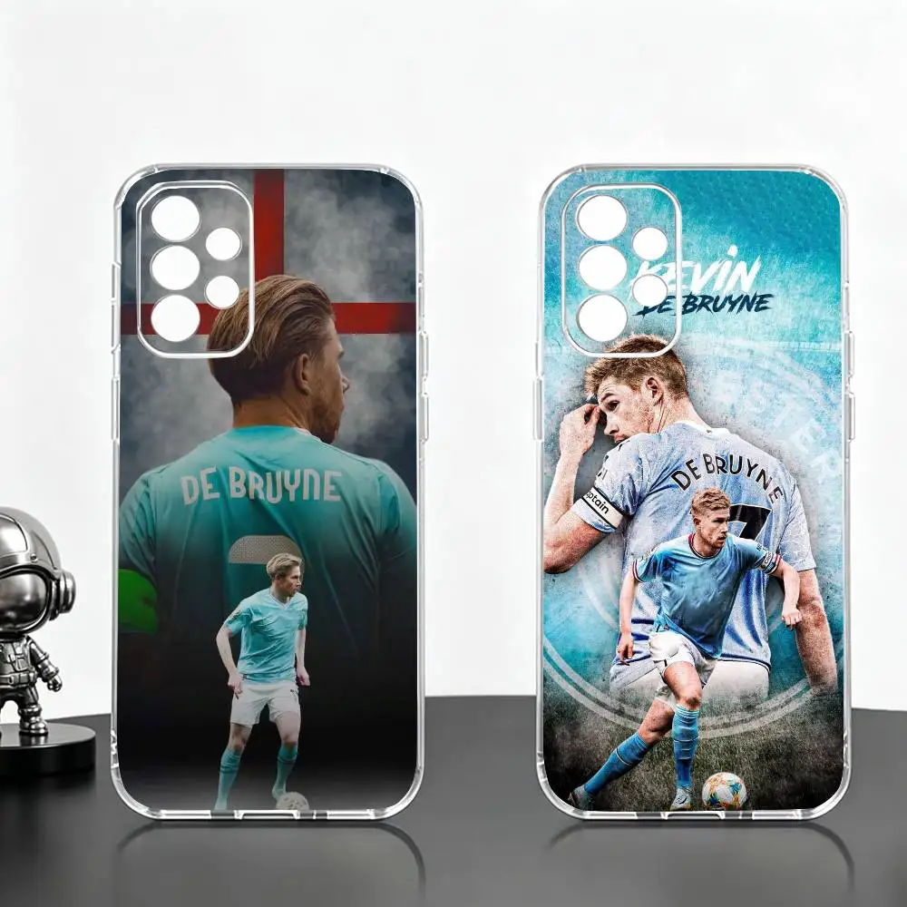 F-Football star K-Kevin De Bruyne  Phone Case Transparent Silicone Soft For Samsung S25,S24,S21,S22,S23,S30,Ultra,S20,Plus,Fe