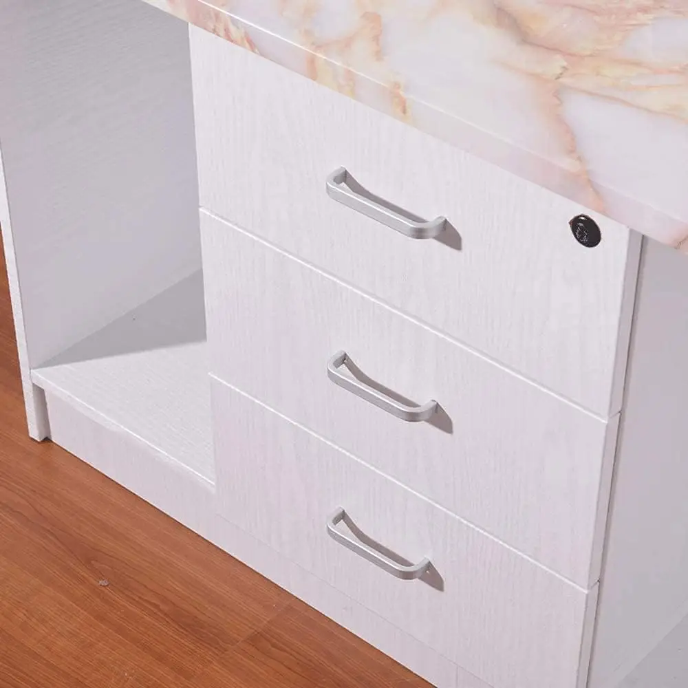 55 سنتيمتر واسعة الخشب الحبوب ديكور المنزل الأثاث مقاوم للماء الفينيل الجدار ملصق ذاتية اللصق بولي كلوريد الفينيل خلفية المطبخ خزانة الباب ملصق #6