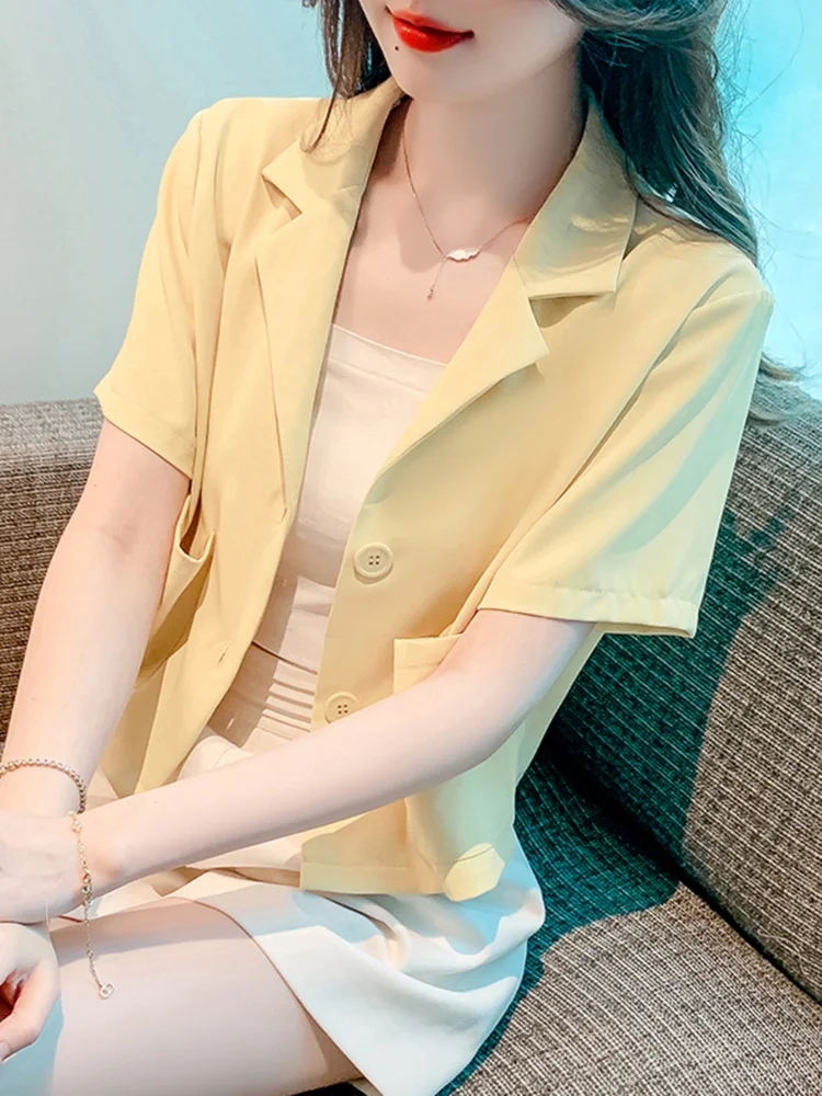 Blazer da donna Cappotto di alta qualità Elegante sportivo Casual Moda Primavera Autunno Tinta unita Abbigliamento Business oversize Risvolto lungo