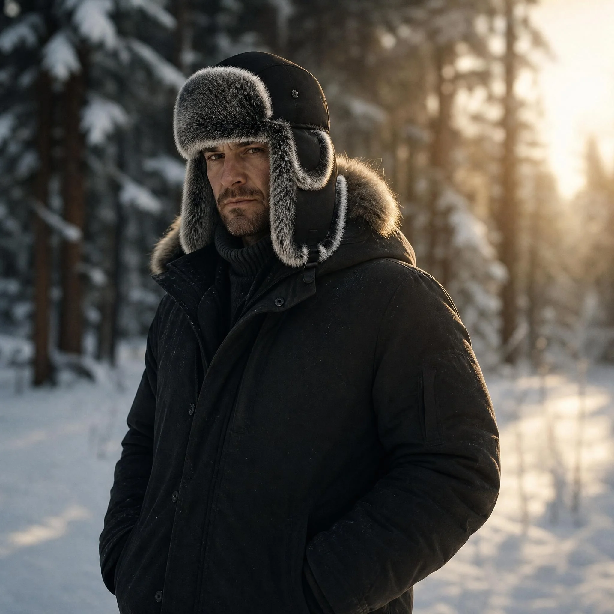 Northeast Cap Unisex Warm Snow Bonnet Earflap Hats Winter Plush Bomber Hats for Women Men Imitation Faux Fur Russian Ushanka Cap