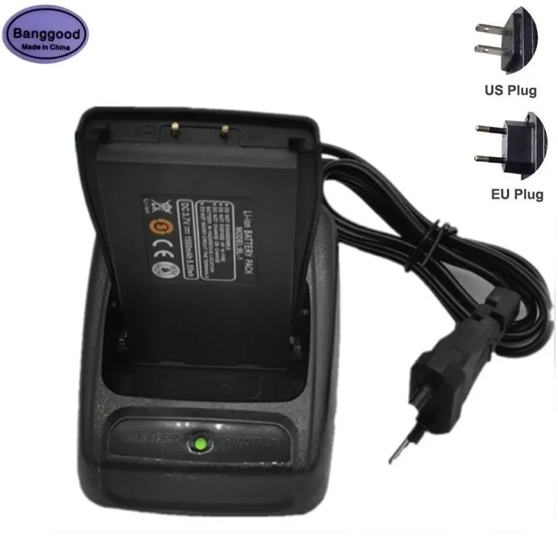 

US/EU Plug Desktop Dock Charger Base + 3.7V 2800mAh Li-ion Battery Pack for BaoFeng BF-888S BF-777S BF-666S Radio Walkie Talkie