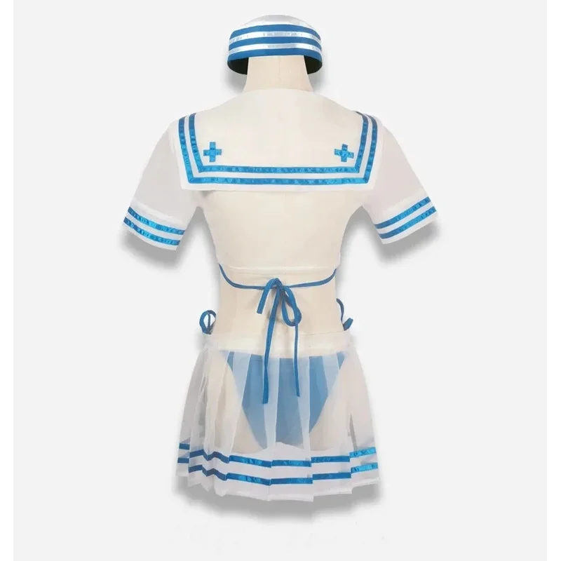 Ilustração Cosplay Roupa de banho para meninas, Re: A vida em um mundo diferente de Zero Rem Fantasia, Fato de marinheiro para mulheres, Skir de verão