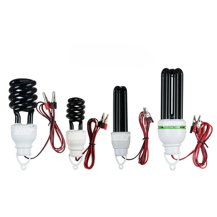 Purple Light, Black 25W 45W 60W 220V Insect Light Aquaculture UV Curing Fluorescent Light Fish Pond Farm Orchard Lamp