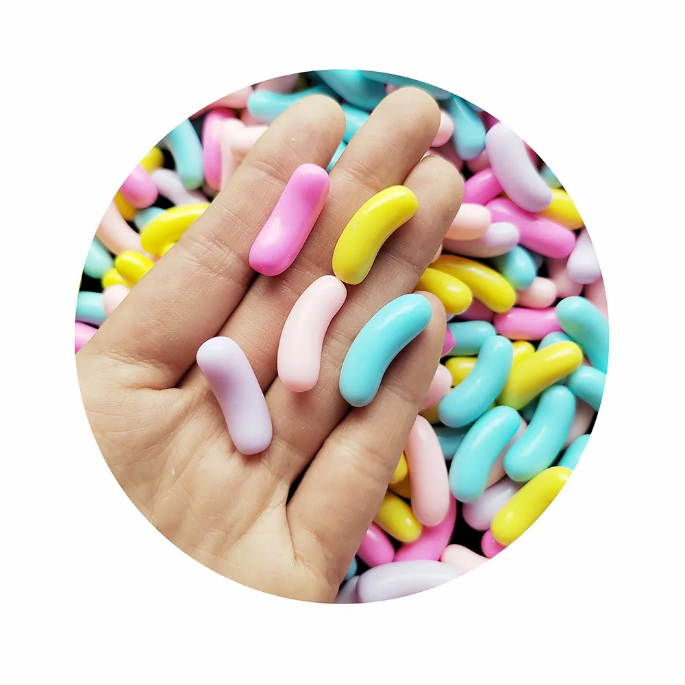 Resin Mini Flatback Candy Bean Decoration Miniature Capsule Accessories Embellishments Craft Cabochon Slime Scrapbooking