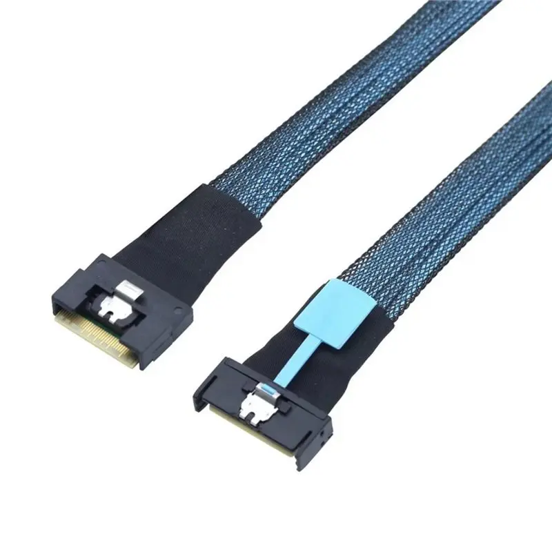 Highly Recommended PCIE MCIO 5.0 8I Anti-Slash Insertion Expansion Card 0.5M Extension Cable Slimline SAS 4.0 SFF-8654 8I 74P