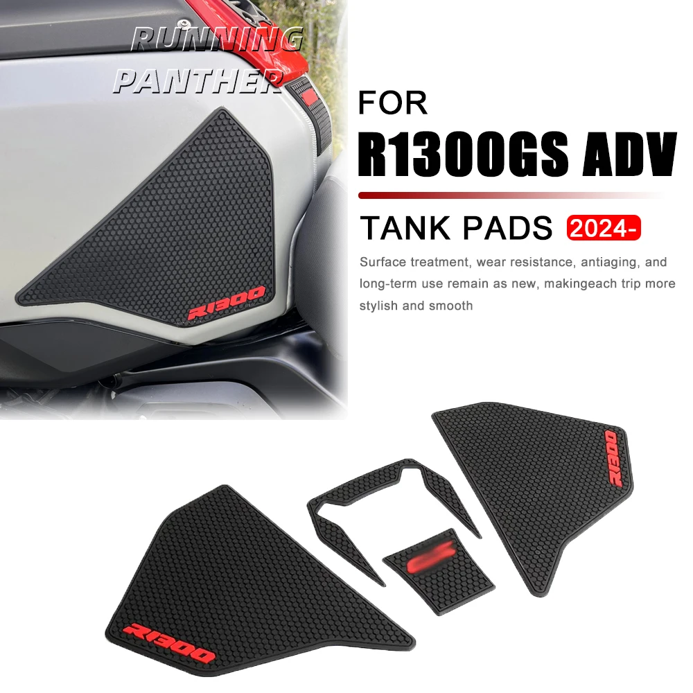 

Motorcycle Anti-Slip Tank Pad Rubber Traction Tankpad Sticker Protector Decal For BMW R 1300 GS Adventure R1300GS ADV 2024 2025