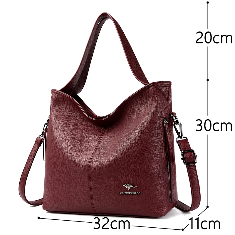 Luksusowe skórzane torebki damskie designerskie torby Crossbody dla kobiet wysokiej jakości torba worek damskie torebki na ramię Bolsa Feminina